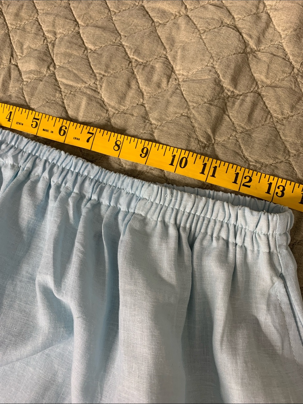 Calypso St. Barth Linen Blend Blue Midi Skirt Tropical Floral resort Beach L - Picture 9 of 10